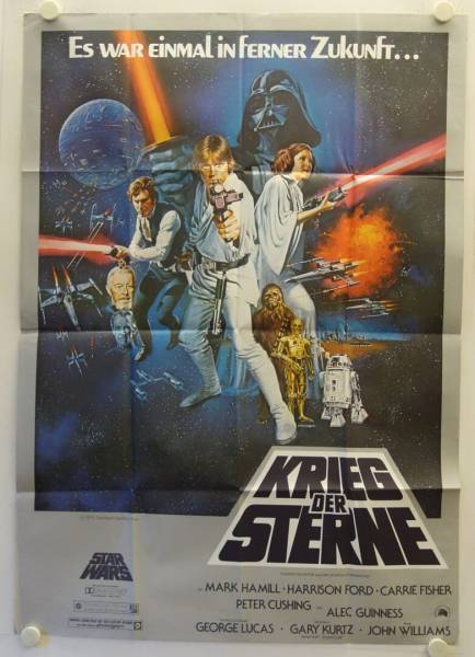 Star Wars original release large german movie poster